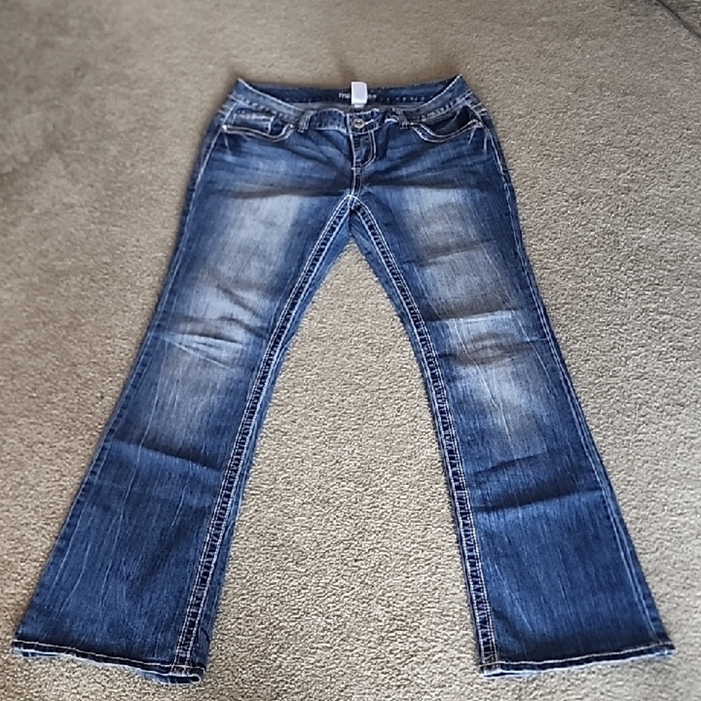 Maurices Dark Blue Flare Jeans